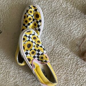 Vans pink and yellow